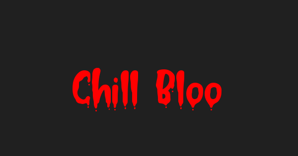 Chill Blood font thumbnail